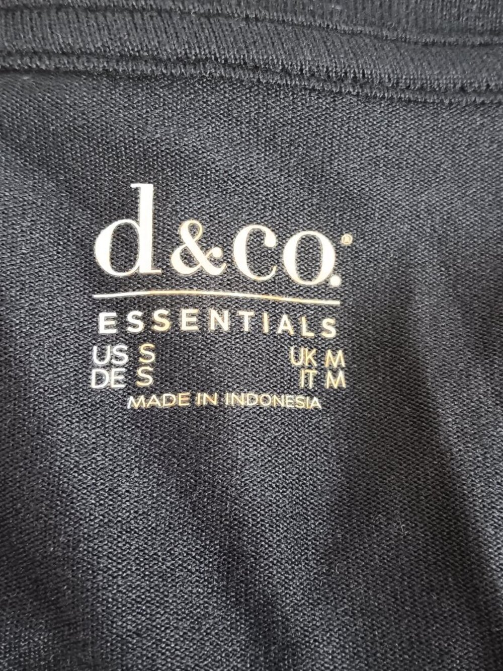 Denim & Co. Essentials Heavenly Jersey Swing Top, Blk Sz a6737 - Picture 5 of 5